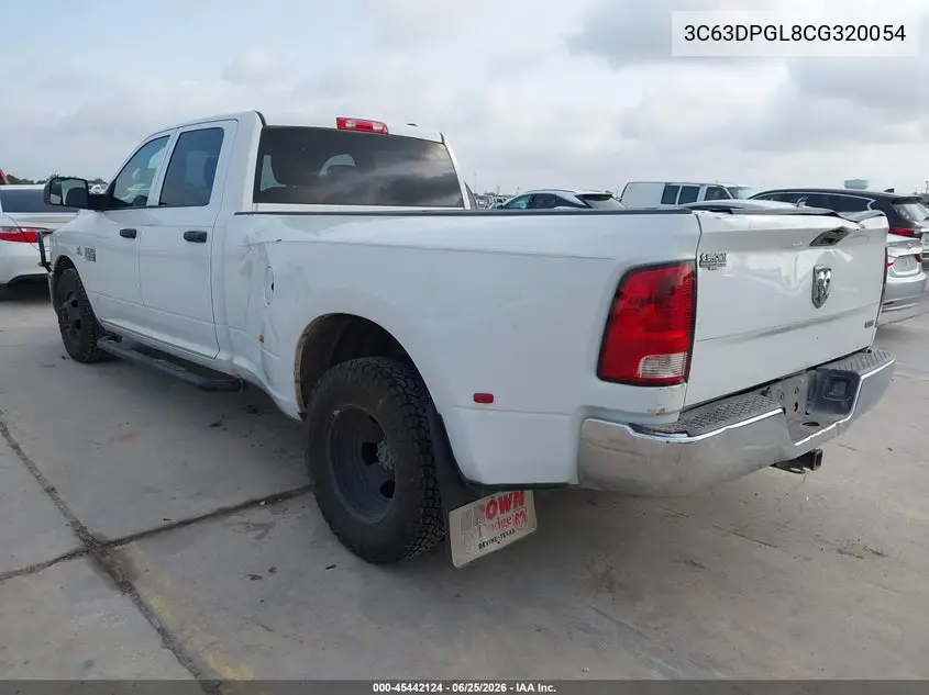 2012 Ram 3500 St VIN: 3C63DPGL8CG320054 Lot: 45442124
