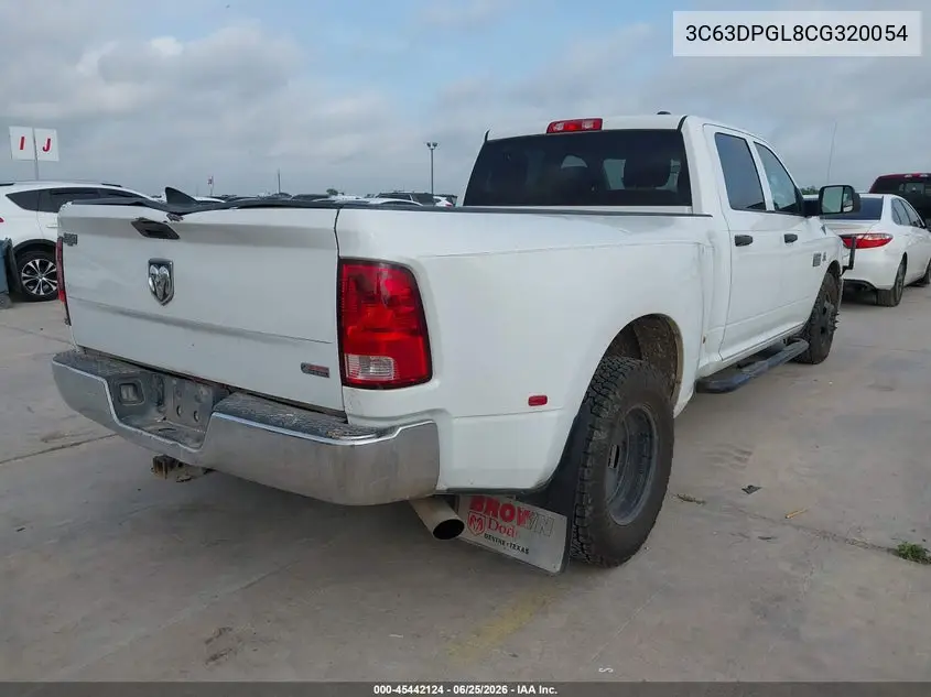 2012 Ram 3500 St VIN: 3C63DPGL8CG320054 Lot: 45442124