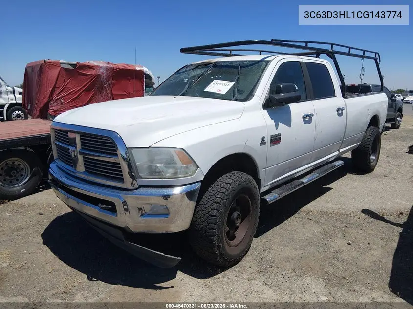 2012 Ram 3500 Big Horn VIN: 3C63D3HL1CG143774 Lot: 45470321