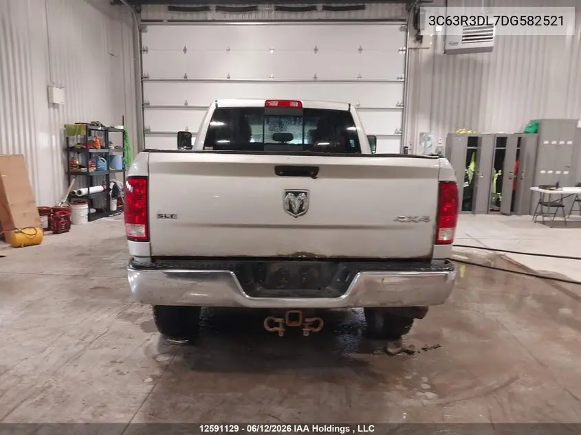2013 Ram 3500 Slt VIN: 3C63R3DL7DG582521 Lot: 12591129