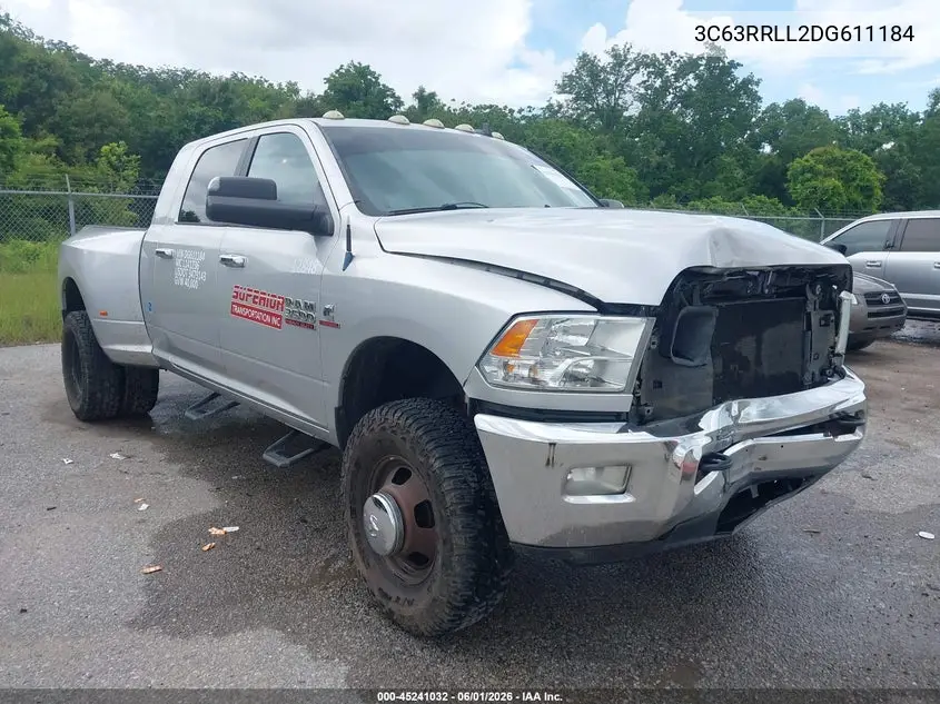 2013 Ram 3500 Big Horn VIN: 3C63RRLL2DG611184 Lot: 45241032