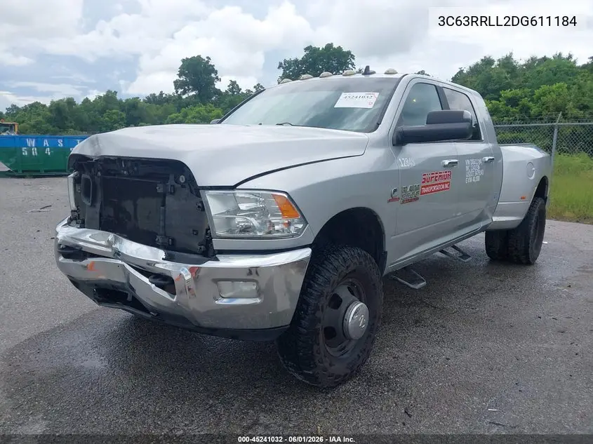 2013 Ram 3500 Big Horn VIN: 3C63RRLL2DG611184 Lot: 45241032
