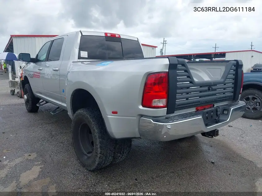 2013 Ram 3500 Big Horn VIN: 3C63RRLL2DG611184 Lot: 45241032