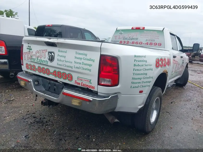 2013 Ram 3500 Tradesman VIN: 3C63RPGL4DG599439 Lot: 45335589