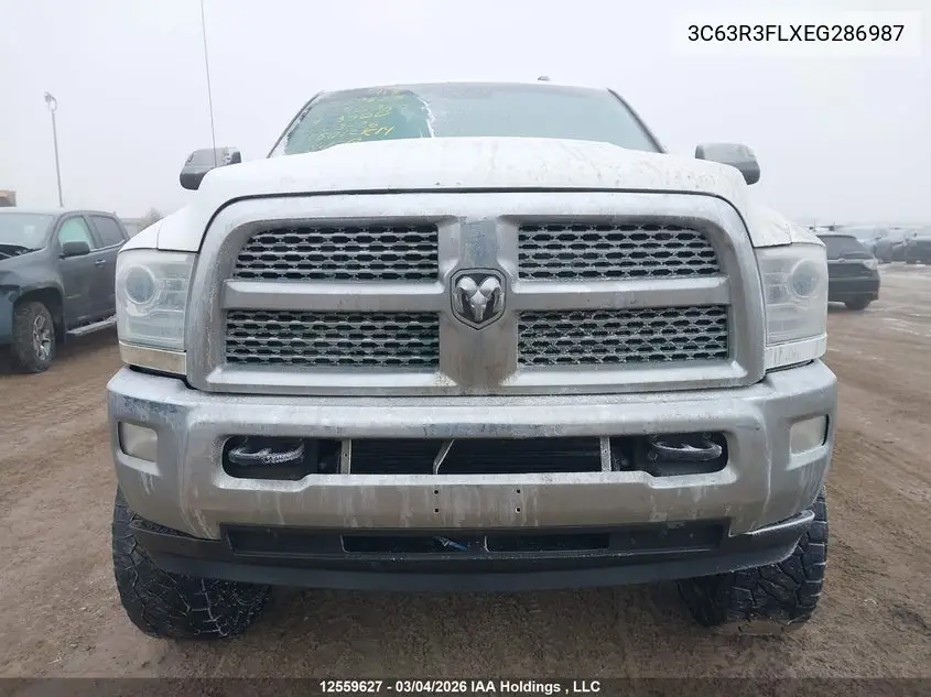 2014 Ram 3500 Longhorn VIN: 3C63R3FLXEG286987 Lot: 12559627