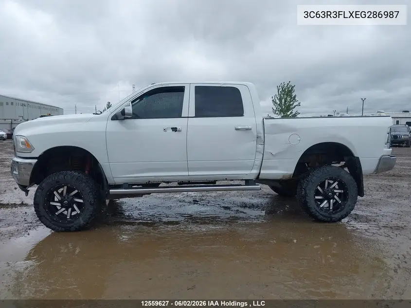 2014 Ram 3500 Longhorn VIN: 3C63R3FLXEG286987 Lot: 12559627