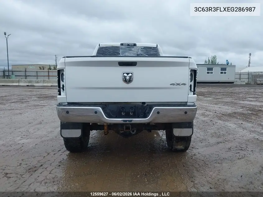 2014 Ram 3500 Longhorn VIN: 3C63R3FLXEG286987 Lot: 12559627