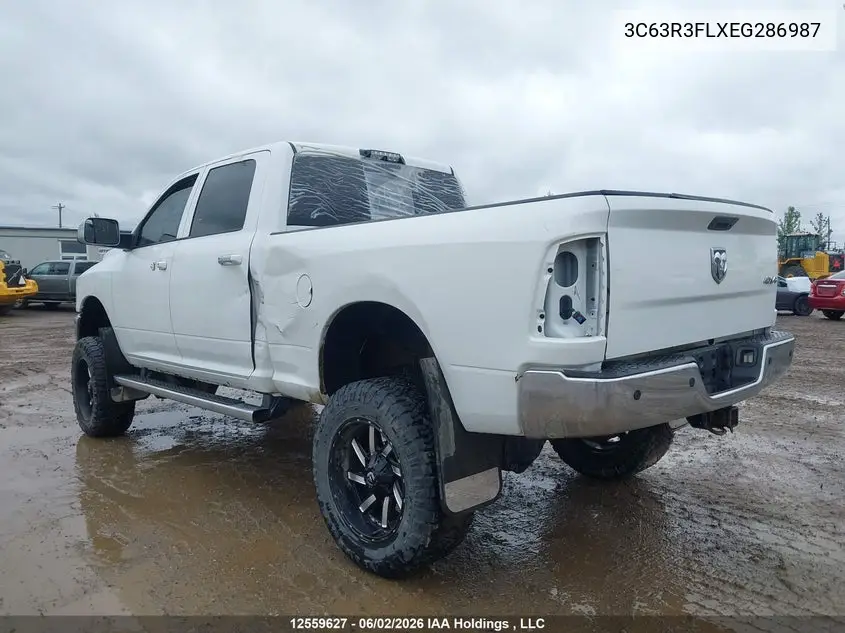 2014 Ram 3500 Longhorn VIN: 3C63R3FLXEG286987 Lot: 12559627