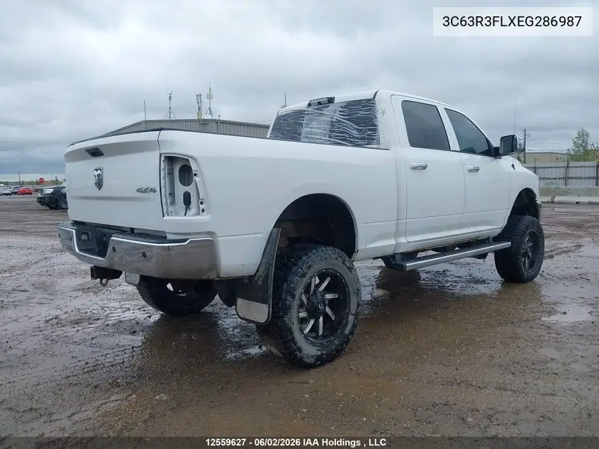 2014 Ram 3500 Longhorn VIN: 3C63R3FLXEG286987 Lot: 12559627