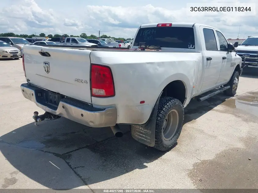 2014 Ram 3500 Tradesman VIN: 3C63RRGL0EG118244 Lot: 45217205