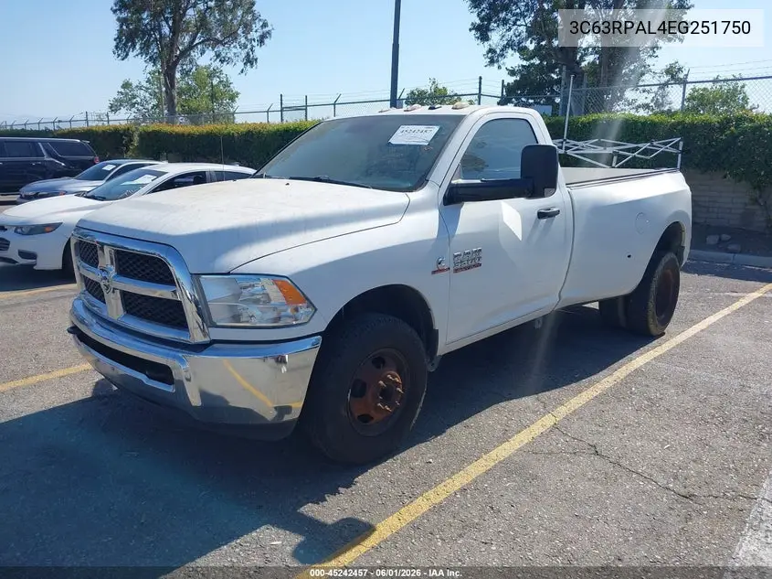 2014 Ram 3500 Tradesman VIN: 3C63RPAL4EG251750 Lot: 45242457
