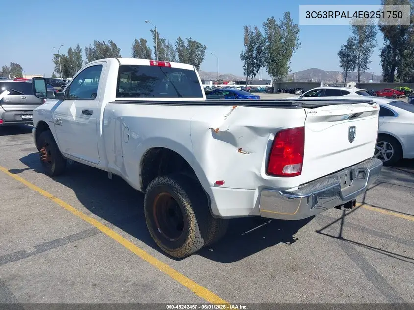2014 Ram 3500 Tradesman VIN: 3C63RPAL4EG251750 Lot: 45242457