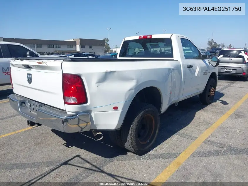 2014 Ram 3500 Tradesman VIN: 3C63RPAL4EG251750 Lot: 45242457