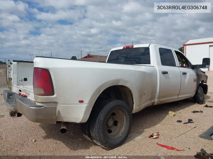 2014 Ram 3500 Tradesman VIN: 3C63RRGL4EG306748 Lot: 45262918