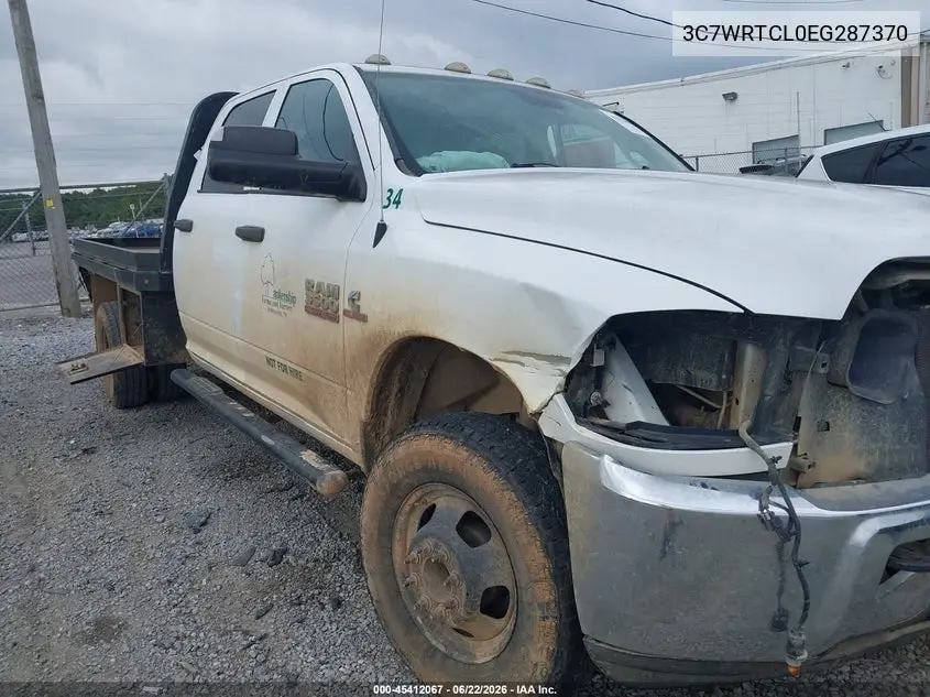 2014 Ram 3500 Chassis Tradesman/Slt/Laramie VIN: 3C7WRTCL0EG287370 Lot: 45412067