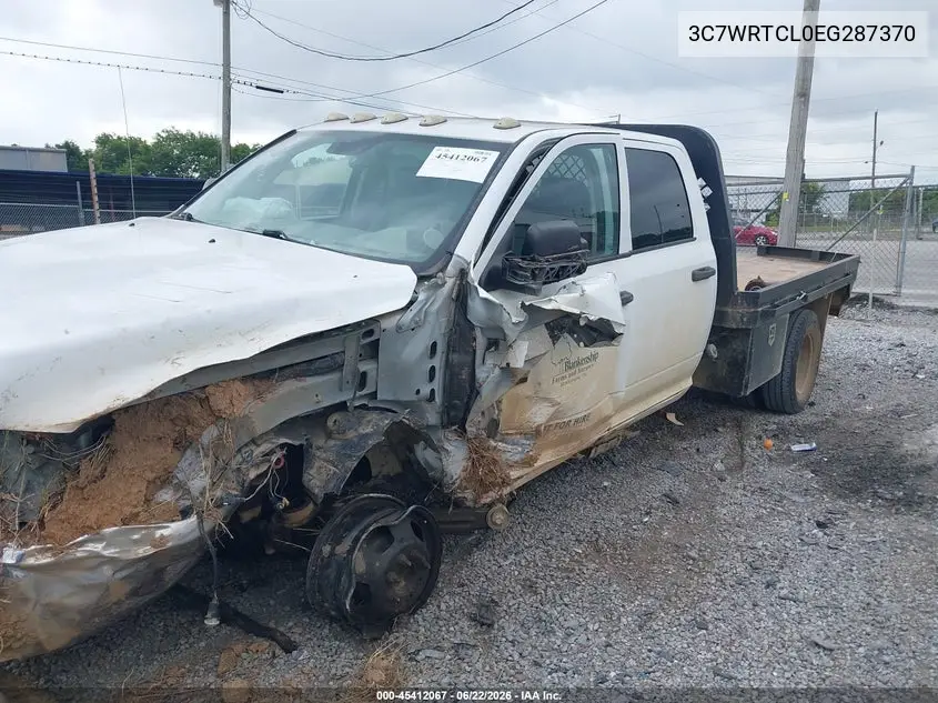 2014 Ram 3500 Chassis Tradesman/Slt/Laramie VIN: 3C7WRTCL0EG287370 Lot: 45412067