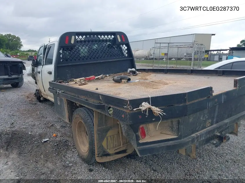 2014 Ram 3500 Chassis Tradesman/Slt/Laramie VIN: 3C7WRTCL0EG287370 Lot: 45412067