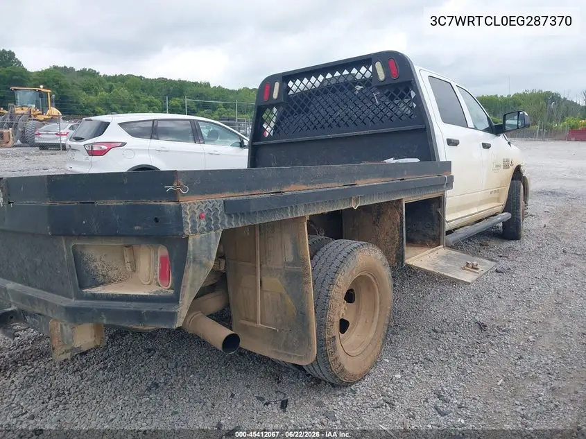 2014 Ram 3500 Chassis Tradesman/Slt/Laramie VIN: 3C7WRTCL0EG287370 Lot: 45412067