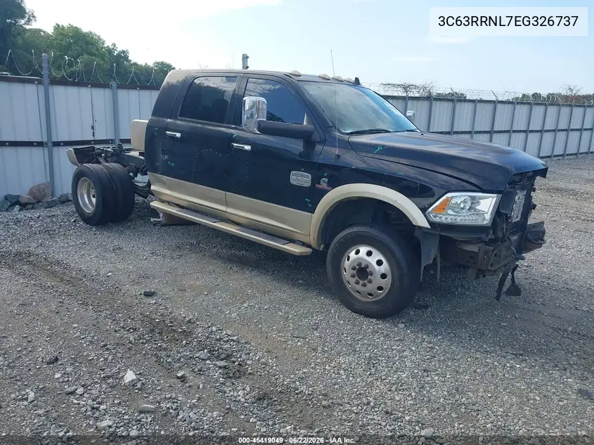 2014 Ram 3500 Longhorn VIN: 3C63RRNL7EG326737 Lot: 45419049