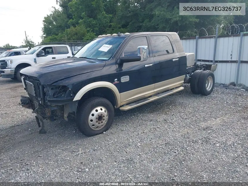 2014 Ram 3500 Longhorn VIN: 3C63RRNL7EG326737 Lot: 45419049