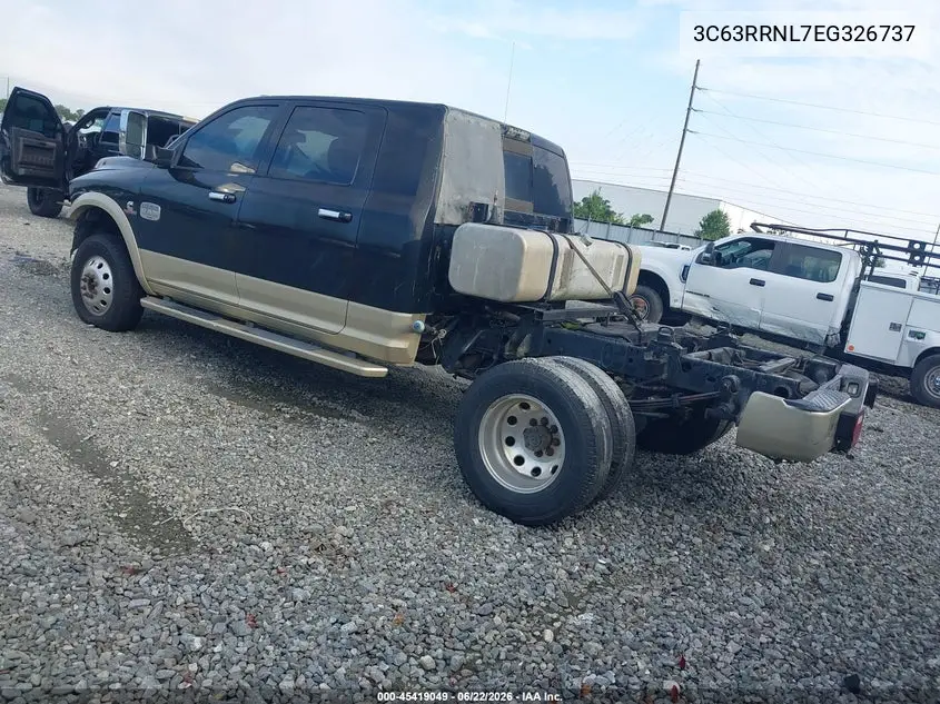 2014 Ram 3500 Longhorn VIN: 3C63RRNL7EG326737 Lot: 45419049