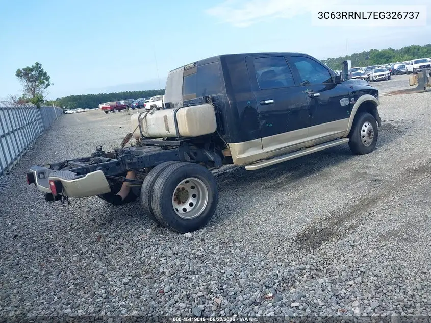 2014 Ram 3500 Longhorn VIN: 3C63RRNL7EG326737 Lot: 45419049