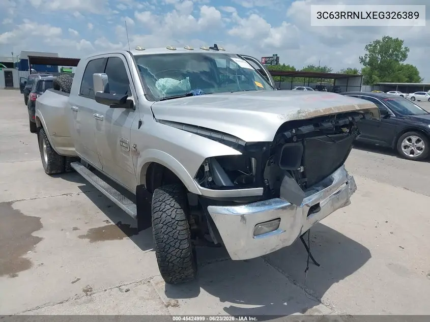 2014 Ram 3500 Longhorn VIN: 3C63RRNLXEG326389 Lot: 45424999