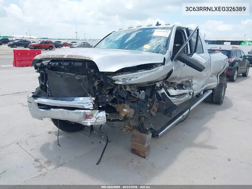2014 Ram 3500 Longhorn VIN: 3C63RRNLXEG326389 Lot: 45424999