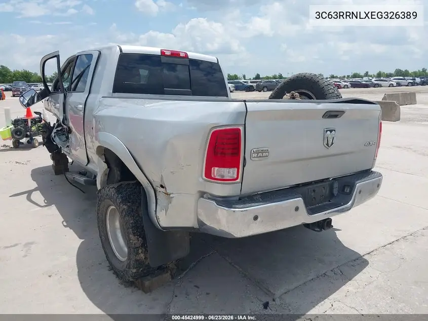 2014 Ram 3500 Longhorn VIN: 3C63RRNLXEG326389 Lot: 45424999
