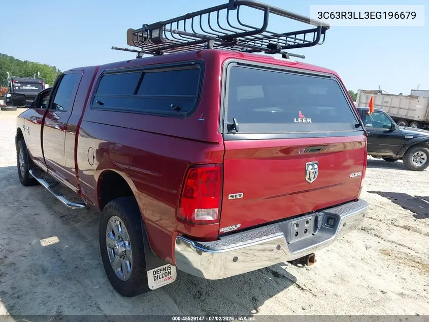 2014 Ram 3500 Slt VIN: 3C63R3LL3EG196679 Lot: 45529147