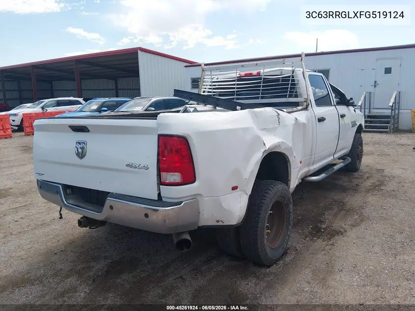 2015 Ram 3500 Tradesman VIN: 3C63RRGLXFG519124 Lot: 45261924