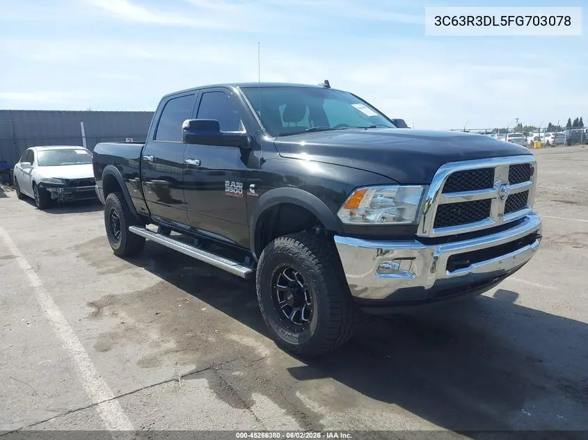 2015 Ram 3500 Slt VIN: 3C63R3DL5FG703078 Lot: 45266380
