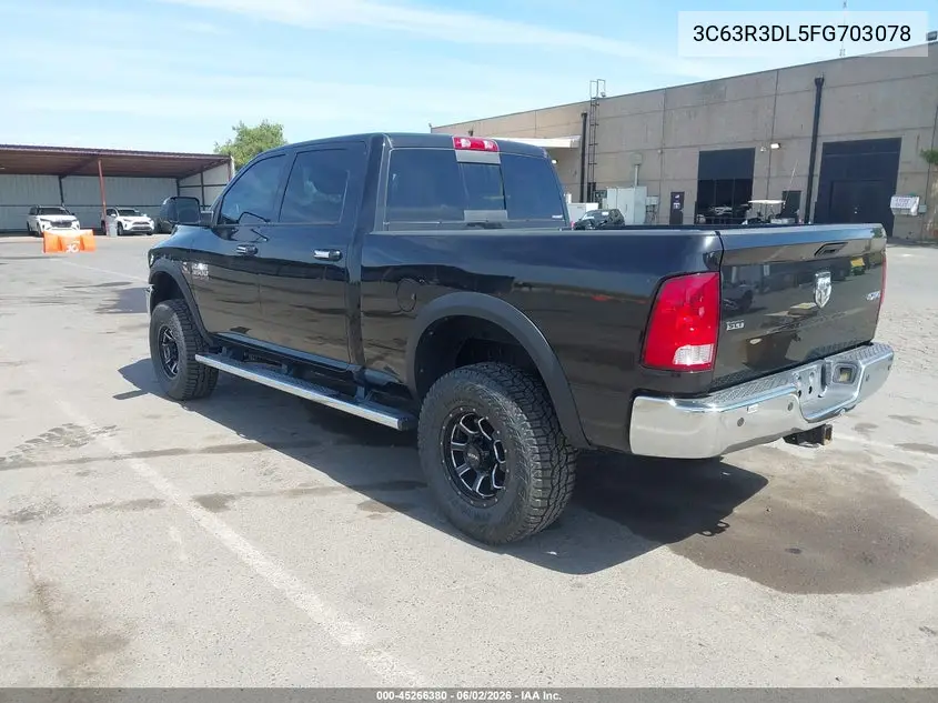 2015 Ram 3500 Slt VIN: 3C63R3DL5FG703078 Lot: 45266380