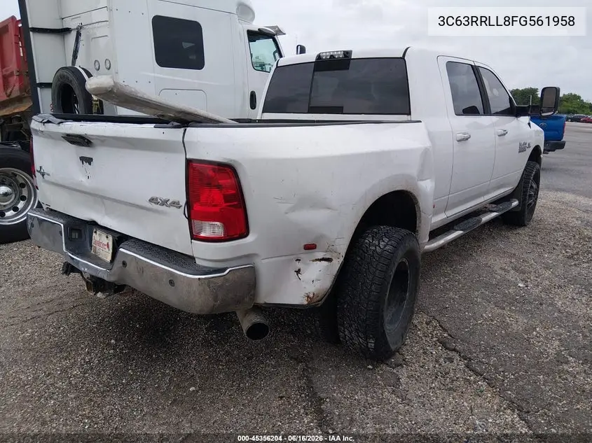 2015 Ram 3500 Lone Star VIN: 3C63RRLL8FG561958 Lot: 45356204