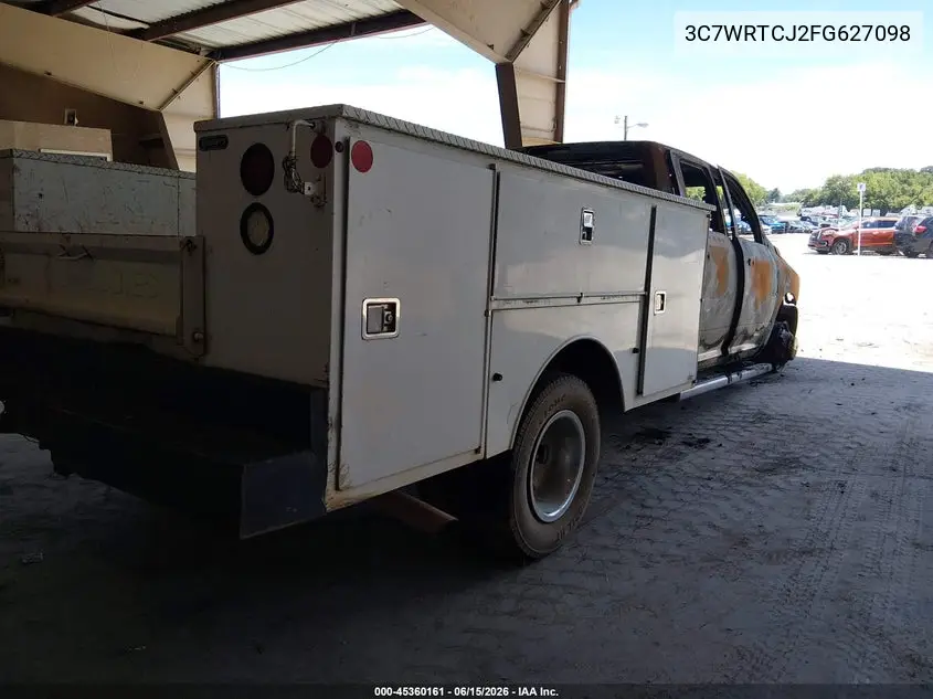 2015 Ram 3500 Chassis Tradesman/Slt/Laramie VIN: 3C7WRTCJ2FG627098 Lot: 45360161