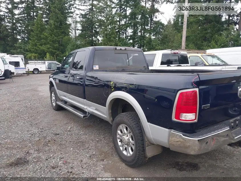 2015 Ram 3500 Laramie VIN: 3C63R3JL8FG561894 Lot: 45444275