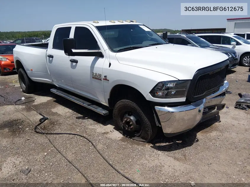 2015 Ram 3500 Tradesman VIN: 3C63RRGL8FG612675 Lot: 45478577
