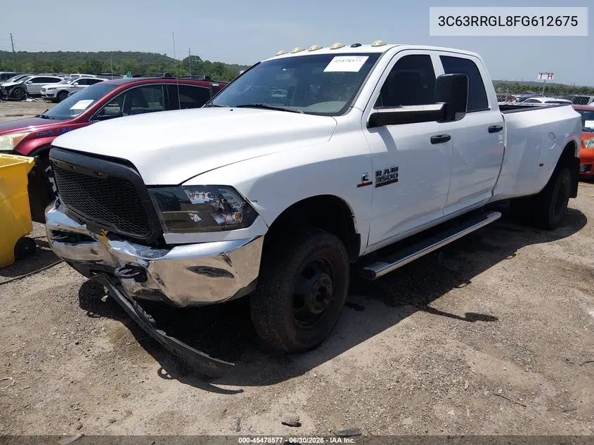 2015 Ram 3500 Tradesman VIN: 3C63RRGL8FG612675 Lot: 45478577