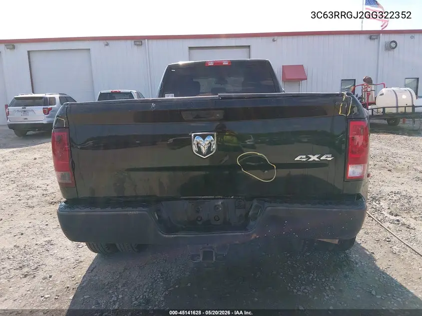 2016 Ram 3500 Tradesman VIN: 3C63RRGJ2GG322352 Lot: 45141628
