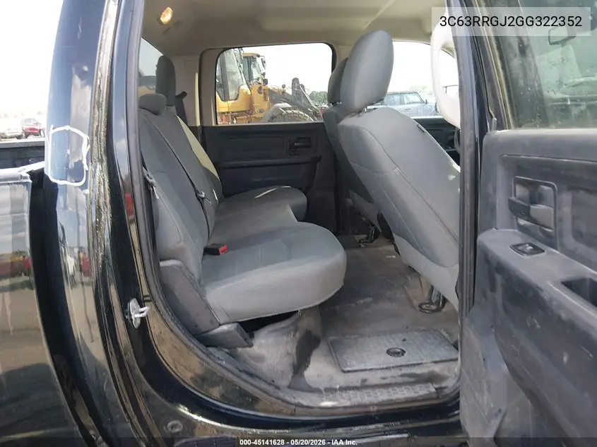 2016 Ram 3500 Tradesman VIN: 3C63RRGJ2GG322352 Lot: 45141628