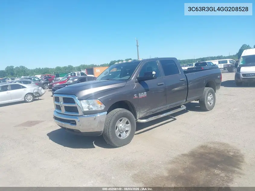 2016 Ram 3500 Tradesman VIN: 3C63R3GL4GG208528 Lot: 45256149