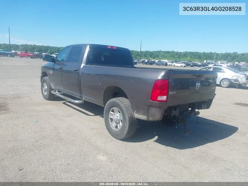 2016 Ram 3500 Tradesman VIN: 3C63R3GL4GG208528 Lot: 45256149