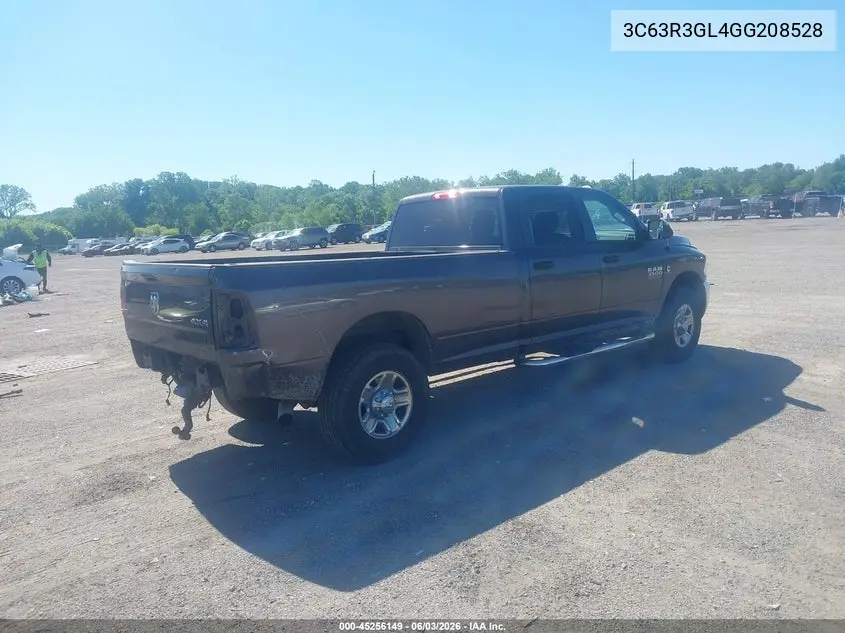 2016 Ram 3500 Tradesman VIN: 3C63R3GL4GG208528 Lot: 45256149