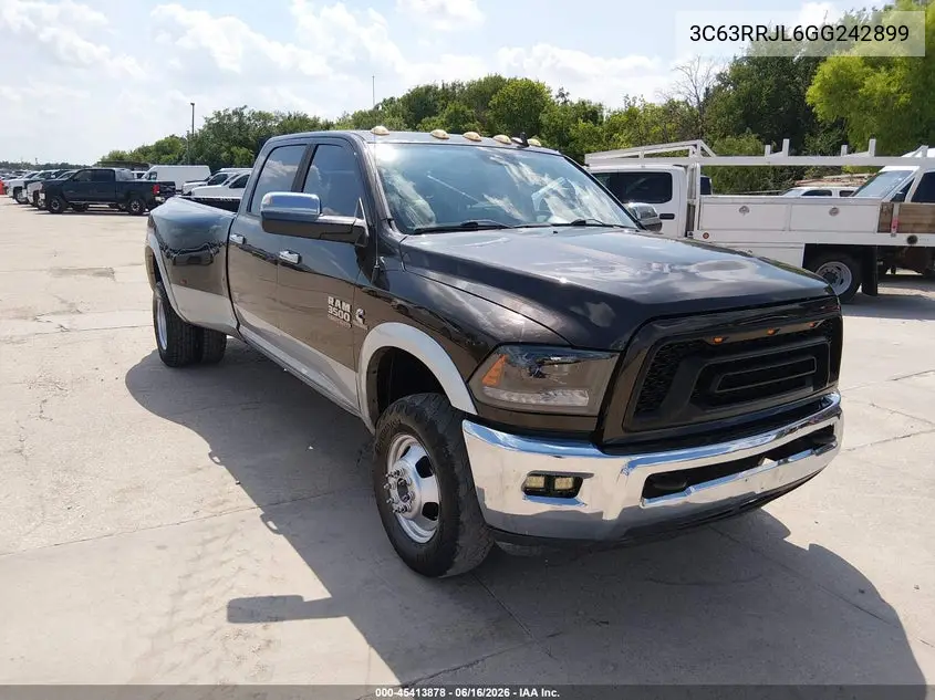 2016 Ram 3500 Laramie VIN: 3C63RRJL6GG242899 Lot: 45413878