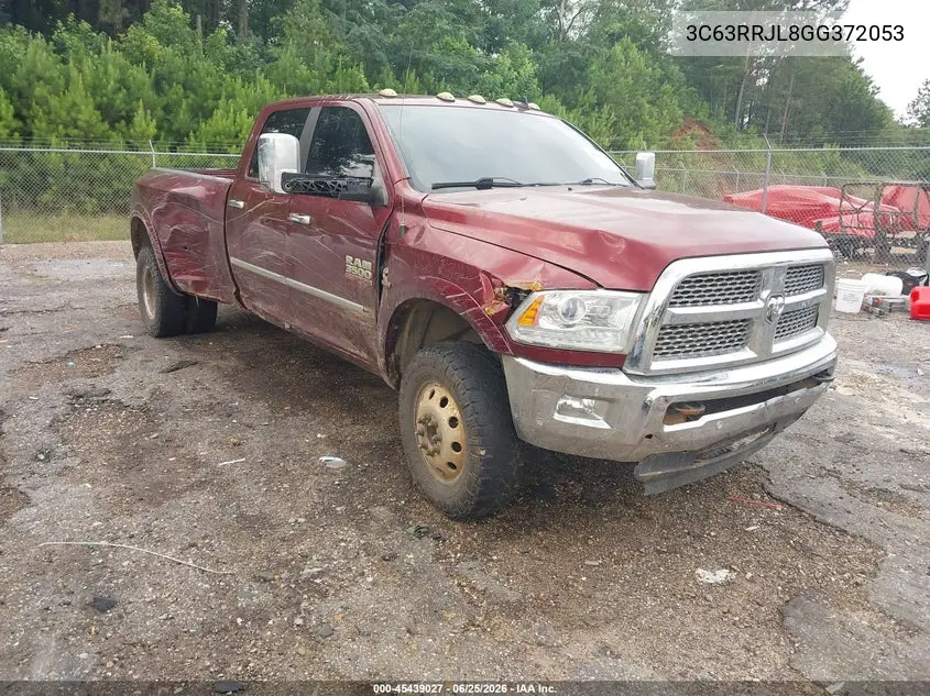 2016 Ram 3500 Laramie VIN: 3C63RRJL8GG372053 Lot: 45439027