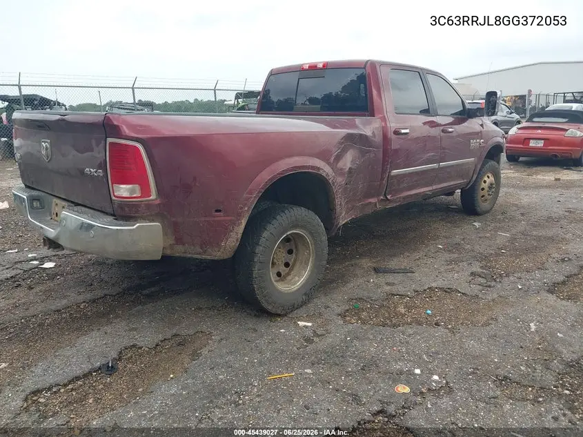 2016 Ram 3500 Laramie VIN: 3C63RRJL8GG372053 Lot: 45439027