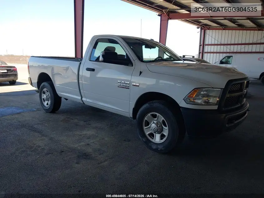 2016 Ram 3500 Tradesman VIN: 3C63R2AT6GG304535 Lot: 45644605