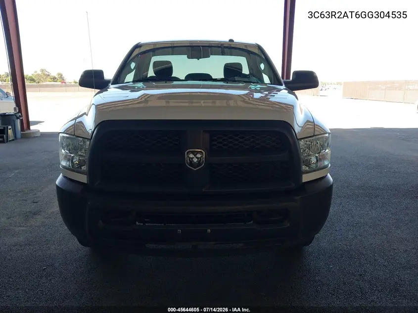 2016 Ram 3500 Tradesman VIN: 3C63R2AT6GG304535 Lot: 45644605