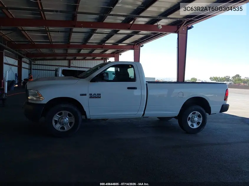 2016 Ram 3500 Tradesman VIN: 3C63R2AT6GG304535 Lot: 45644605