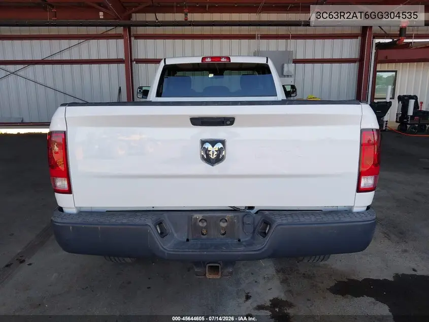 2016 Ram 3500 Tradesman VIN: 3C63R2AT6GG304535 Lot: 45644605